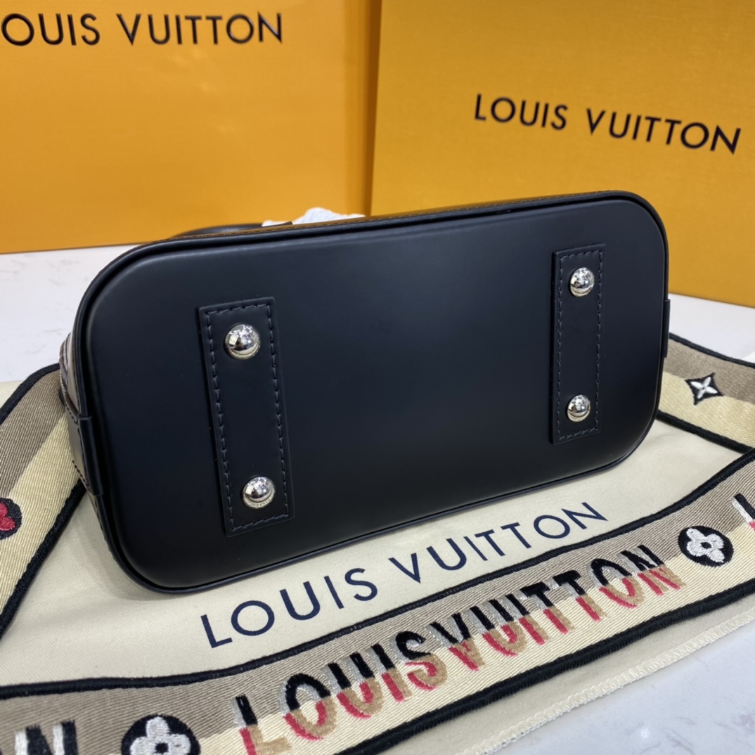 Louis Vuitton ALMA BB Epi Leather Handbag M59217 Black